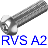 Laagbolkopschroef ISO 7380 RVS A2