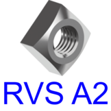 Vierkantmoer DIN 557 RVS A2