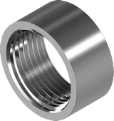 RVS halve sok 1/2&quot;