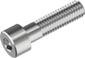 RVS cilindrische schroeven met binnenzeskant A2 M3X25mm
