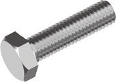 RVS zeskantbout A2 M3X8mm