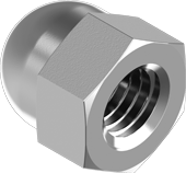RVS zeskant dopmoer A2 M3