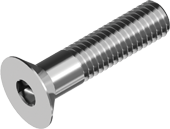 RVS verzonken kopschroef met binnenzeskant A2 M8x50 mm