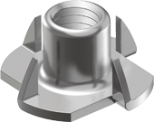 RVS inslagmoer M10