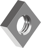 RVS vierkantmoer plat A4 M10