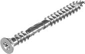 RVS vlonderschroef met onderschroefdraad 4x60 mm